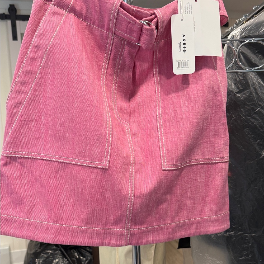 Akris Fuchsia Pocketed Skirt